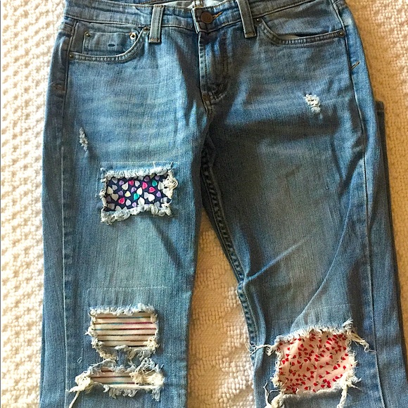 JET by John Eshaya Patched & Distressed Jeans - Picture 6 of 11